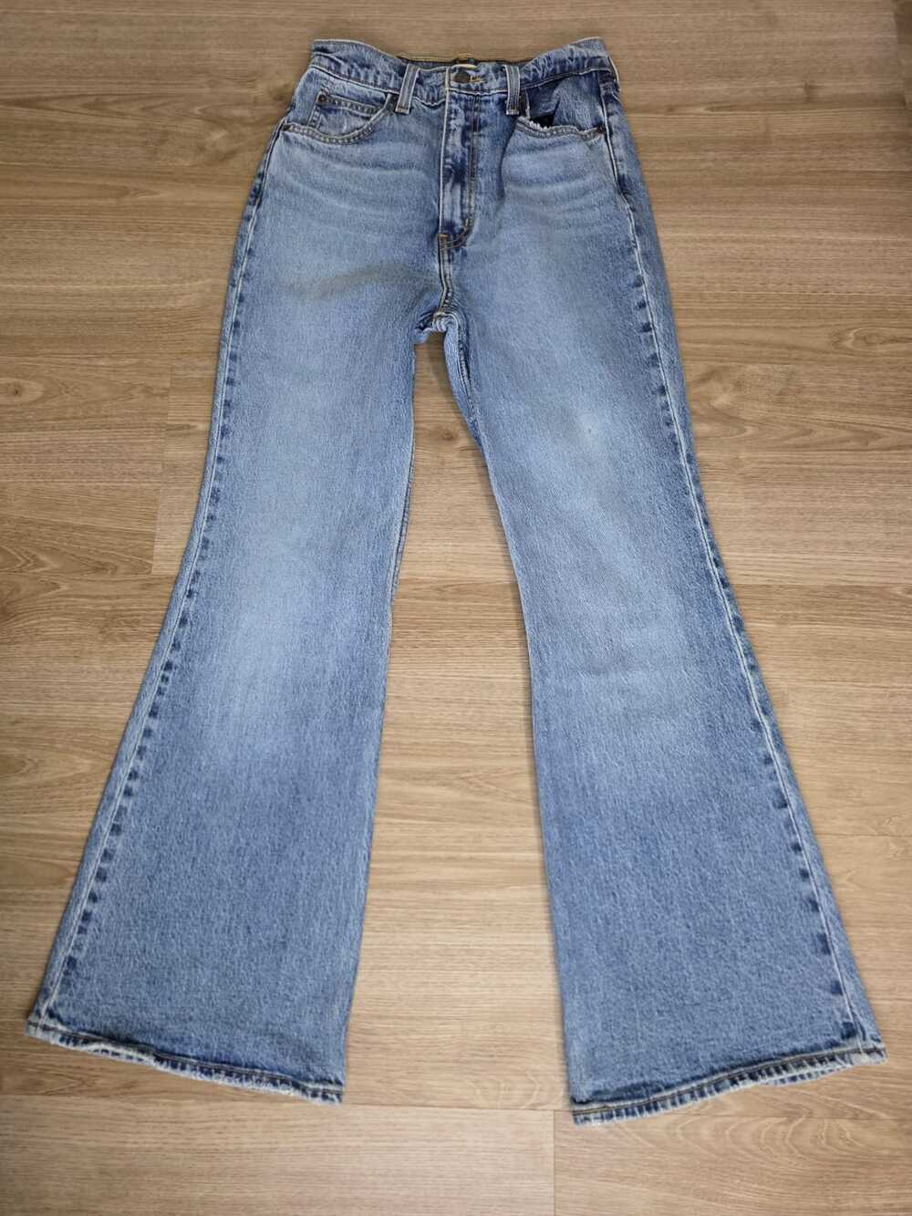 Levi's 70s High Flare Jeans Women's W26 L30 Light Wash Bootcut Retro